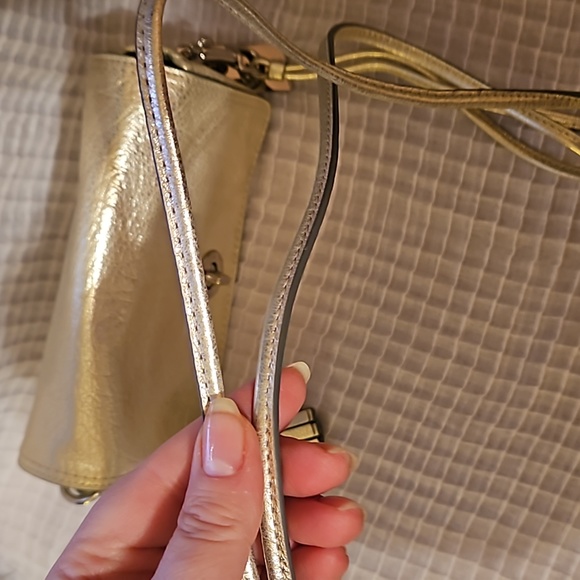 💛Coach 19908 Legacy Metallic Leather Penny Shoulder Crossbody💛 - Picture 9 of 11